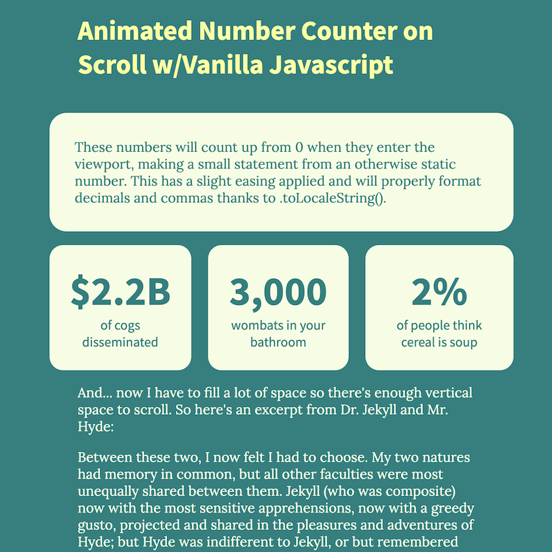 Animated Number Counter Html Codepen at Rosemary Henry blog